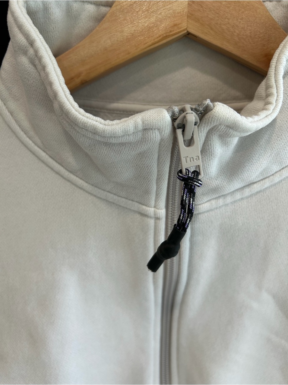 TNA Cream Cropped Quarter-Zip Pullover - Picture 2 of 5